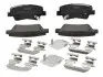 Комплект гальмівних колодок задн (без комплектуючих), HYUNDAI ACCENT IV, ELANTRA IV, ELANTRA V, GETZ, GRANDEUR, I10 II, I10 III, I30, SOLARIS, SONATA V, TUCSON KIA CEED, OPIRUS 1.0-3.8 06.04 FERODO (FDB4387) зображення 1