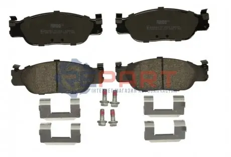 Комплект гальмівних колодок передн, JAGUAR S-TYPE II 2.5-4.2 01.99-10.07 FERODO FDB4389