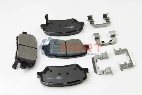 Комплект гальмівних колодок передн, HYUNDAI GENESIS, GRANDEUR, NEXO KIA CARENS IV, SORENTO II 1.6-Electric 06.09 FERODO FDB4396