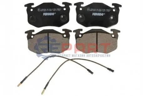 Комплект гальмівних колодок передн, PEUGEOT 205, 205 I, 309 I, 309 II RENAULT 5, CLIO I, RAPID, SUPER 5 1.0-1.9D 01.72-09.98 FERODO FDB440