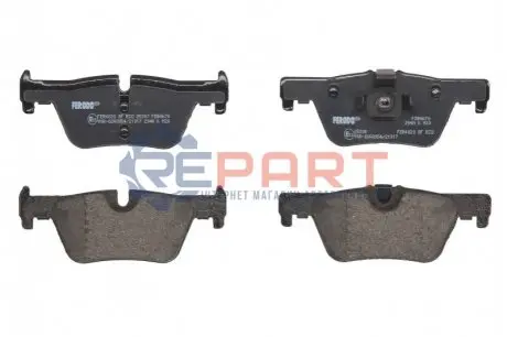 Комплект гальмівних колодок задн, BMW 1 (F20), 1 (F21), 2 (F22, F87), 2 (F23), 3 (F30, F80), 3 (F31), 3 GRAN TURISMO (F34), 4 (F32, F82), 4 (F33, F83), 4 GRAN COUPE (F36) 1.5-2.0H 07.11 FERODO FDB4670 Купити в Україні