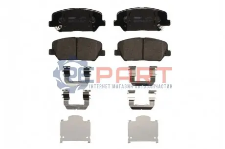 Комплект гальмівних колодок передн, HYUNDAI GENESIS, GRANDEUR, I30, VELOSTER KIA CEE'D, OPTIMA, PRO CEE'D 1.0-3.8 01.08 FERODO FDB4703 Купити в Україні