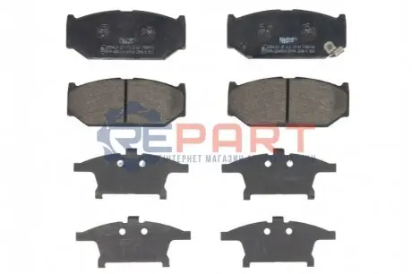 Комплект гальмівних колодок передн, SUZUKI SWIFT II, SWIFT III, SWIFT IV 1.0-1.6 01.94 FERODO FDB4705