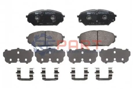 Фото Колодки гальмівні (передні) Hyundai ix55 3.0 CRDi 3.8 V6 24V 08-12/Veracruz 3.8 V6 24V 06-12 FERODO (FDB4889) зображення 1