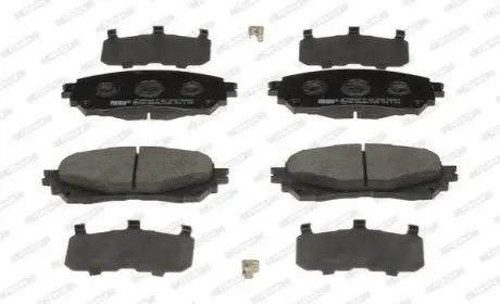 Комплект гальмівних колодок передн, MAZDA 6 2.0/2.2D/2.5 08.12 FERODO FDB4891 Купити в Україні