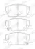 Фото Комплект гальмівних колодок передн, CHEVROLET TRAX OPEL INSIGNIA B, INSIGNIA B COUNTRY, INSIGNIA B GRAND SPORT, MOKKA / MOKKA X 1.4-1.8 06.12 FERODO (FDB4914) зображення 2