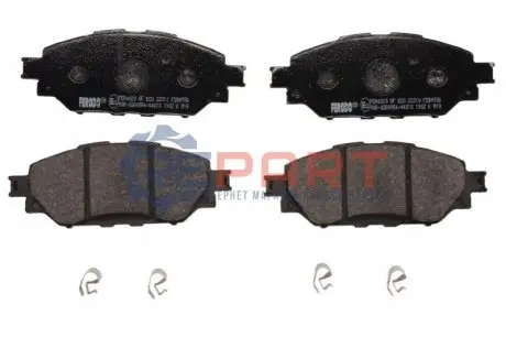 Комплект гальмівних колодок передн, TOYOTA HILUX VIII 2.4D/2.8D 05.15 FERODO FDB4936 Купити в Україні