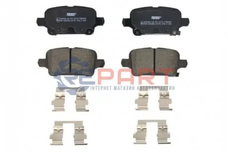 Фото Комплект гальмівних колодок, дискове гальмо FERODO (FDB4938) зображення 1