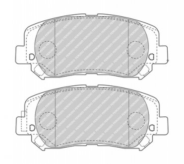 Тормозные колодки дисковые FERODO FDB4999 (фото 1)