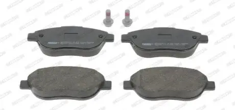 Комплект гальмівних колодок передн, CITROEN C3 I, C4, C4 I, XSARA, XSARA PICASSO PEUGEOT 1007, 206, 207, 307, PARTNER, PARTNER ORIGIN 1.4-2.0D 02.98 FERODO FDB5028 Купити в Україні