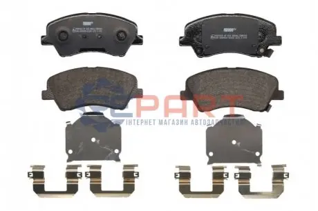 Комплект гальмівних колодок передн, HYUNDAI BAYON, I20 III KIA RIO IV, STONIC 1.0-1.6D 01.17 FERODO FDB5040 Купити в Україні
