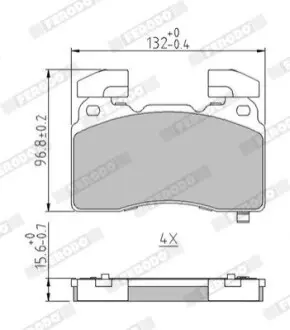 Комплект гальмівних колодок передн, CHEVROLET CAMARO, CORVETTE OPEL INSIGNIA B, INSIGNIA B COUNTRY, INSIGNIA B GRAND SPORT 1.5-6.2 09.09 FERODO FDB5058 Купити в Україні