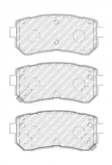 Комплект гальмівних колодок задн (з комплектуючими), HYUNDAI CRETA, KONA, SONATA VII KIA OPTIMA, PICANTO II, SOUL II 1.0-2.4 05.11 FERODO FDB5066 Купити в Україні