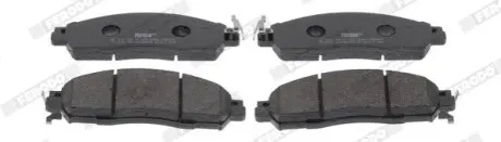Комплект гальмівних колодок передн, NISSAN NAVARA NP300 RENAULT ALASKAN 2.3D/2.5D 07.14 FERODO FDB5090 Купити в Україні