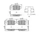 Комплект гальмівних колодок задн, OPEL ASTRA K, INSIGNIA B, INSIGNIA B COUNTRY, INSIGNIA B GRAND SPORT 1.0-2.0D 06.15 FERODO (FDB5193) зображення 2