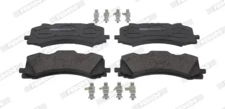 Комплект гальмівних колодок передн (з комплектуючими), AUDI A6 ALLROAD C8, A6 C8, A7, A8 D5, Q7, Q8 VW TOUAREG 2.0-4.0H 01.15 FERODO FDB5200 Купити в Україні