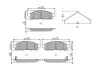 Комплект гальмівних колодок передн, FIAT FULLBACK MITSUBISHI L200, L200 / TRITON, PAJERO SPORT II 2.4D-3.5 11.05 FERODO (FDB5226) зображення 2