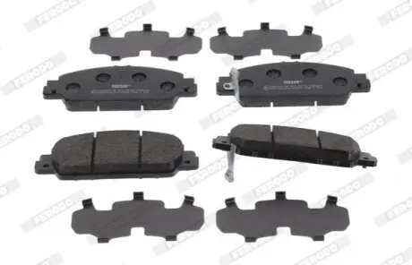 Комплект гальмівних колодок передн, HONDA ACCORD IX, HR-V 1.5-3.5 09.12 FERODO FDB5234 Купити в Україні