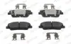 Фото Комплект гальмівних колодок задн, HYUNDAI EQUUS / CENTENNIAL, GENESIS, GRAND SANTA FÉ, SANTA FÉ II, SANTA FÉ III KIA BORREGO, SORENTO II, SORENTO III, STINGER 2.0-5.0 11.07 FERODO (FDB5238) зображення 1