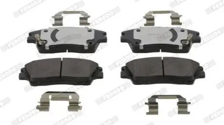 Комплект гальмівних колодок передн, HYUNDAI TUCSON KIA SPORTAGE IV 1.6-2.4 06.15-05.23 FERODO FDB5274 Купити в Україні