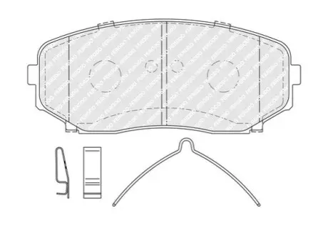 Комплект гальмівних колодок передн, MAZDA CX-7 MITSUBISHI ECLIPSE CROSS, GRANDIS, L200 / TRITON, OUTLANDER III, PAJERO PININ I 1.5-2.4H 10.99 FERODO FDB5285 Купити в Україні