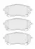 Фото Комплект гальмівних колодок передн, SUZUKI SWACE TOYOTA COROLLA, YARIS CROSS 1.2-2.0H 10.18 FERODO (FDB5292) зображення 2