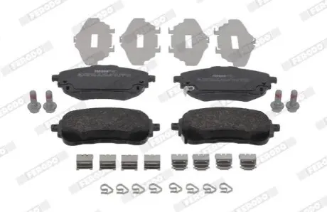 Комплект гальмівних колодок передн, SUZUKI SWACE TOYOTA COROLLA, YARIS CROSS 1.2-2.0H 10.18 FERODO FDB5292 Купити в Україні