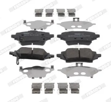 Комплект гальмівних колодок задн, SUZUKI SWACE TOYOTA C-HR, COROLLA, YARIS, YARIS CROSS 1.2-2.0H 10.16 FERODO FDB5293 Купити в Україні