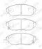 Фото Комплект гальмівних колодок передн, NISSAN CUBE, MICRA II, MICRA III, NOTE, TIIDA 1.0-1.8 08.92-12.12 FERODO (FDB5303) зображення 2