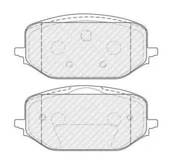 Фото Колодки гальмівні дискові (комплект 4 шт) FERODO (FDB5337) изображение 1