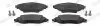 Комплект тормозных колодок передн, AUDI Q3 VW ARTEON, ARTEON SHOOTING BRAKE, GOLF ALLTRACK VIII, GOLF VIII, PASSAT ALLTRACK B8, PASSAT B8, TIGUAN 1.0-2.0D 08.14- FERODO (FDB5380) изображение 1
