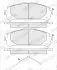 Комплект тормозных колодок передн, TOYOTA CAMRY, HIGHLANDER, HIGHLANDER / KLUGER, RAV 4 IV, RAV 4 V 2.0-3.5 05.07 FERODO (FDB5464) изображение 2