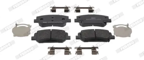 Комплект гальмівних колодок передн, HYUNDAI I30, KONA, SANTA FE IV 1.6H-2.5 07.17 FERODO FDB5466