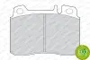 Комплект гальмівних колодок передн, MERCEDES 124 (C124), 124 T-MODEL (S124), 124 (W124), 190 (W201), C (W202), CLK (C208), E (A124), E (C124), E T-MODEL (S124) 2.5-7.3 09.88-02.11 FERODO (FDB646) зображення 1