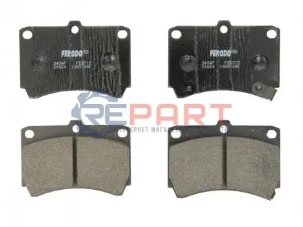 Тормозные колодки дисковые FERODO FDB715