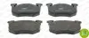 Комплект гальмівних колодок задн/передн, PEUGEOT 205 I RENAULT RAPID, TWINGO I 1.1/1.2/1.6 02.83-06.07 FERODO (FDB881) зображення 1