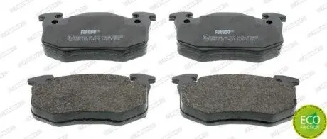 Комплект гальмівних колодок задн/передн, PEUGEOT 205 I RENAULT RAPID, TWINGO I 1.1/1.2/1.6 02.83-06.07 FERODO FDB881