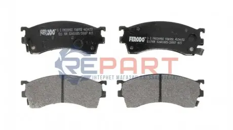 Фото Колодки гальмівні (передні) Mazda 626 IV/V 91-02/MX-6 92-97/Ford USA Probe 93-98 FERODO (FDB950) зображення 1