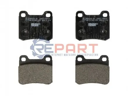 Фото Колодки гальмівні (задні) MB C-class (W202/S202)/E-class (W124/S124/C124) 93-00/MB 100 (W201) 85-93 FERODO (FDB979) зображення 1