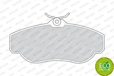 Комплект гальмівних колодок передн, LAND ROVER DISCOVERY II, RANGE ROVER II 2.5D-4.6 07.94-06.04 FERODO FDB980 Купити в Україні