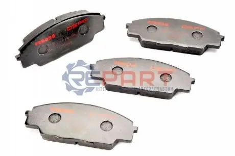 Гальмівні колодки - тюнінг, дозвіл передн, структура Performance HONDA CIVIC VII, CIVIC VIII, S2000 2.0/2.2 03.99 FERODO FDS1444