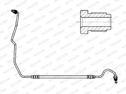 Фото 1 — Гальмівний шланг FERODO (FHY3354) Фото Гальмівний шланг FERODO (FHY3354) зображення 1
