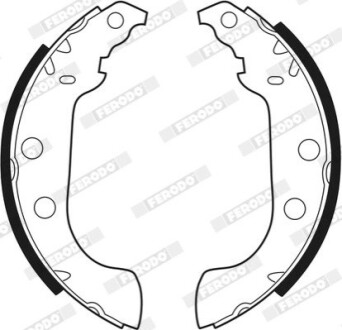 Колодки тормозные барабанные FERODO FSB268