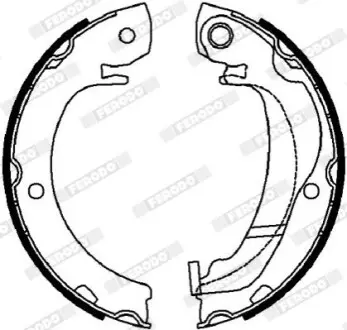 Фото Комплект колодок стоянкових гальм FERODO (FSB4036) зображення 1