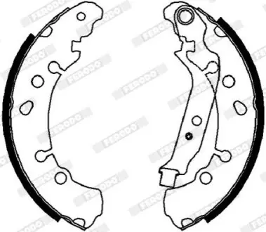 Гальмівна колодка DAIHATSU CHARADE VIII TOYOTA YARIS, YARIS / VIOS 1.0-1.8 01.05 FERODO FSB4037 Купити в Україні