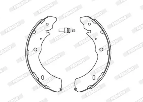 Гальмівна колодка FIAT FULLBACK ISUZU D-MAX II MITSUBISHI L200 / TRITON, PAJERO SPORT II SUBARU LEGACY V, OUTBACK 1.9D-3.6 11.05 FERODO FSB4052 Купити в Україні