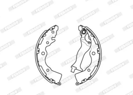 Фото Комплект гальмівних колодок FERODO (FSB4086) зображення 1