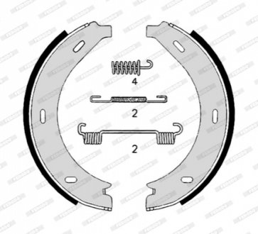 Тормозные накладки - (A0024204720, A0034207020, A6384200020) FERODO FSB4306