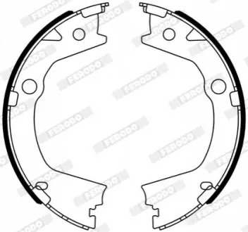 Гальмівна колодка SSANGYONG ACTYON II, ACTYON SPORTS I, ACTYON SPORTS II, KORANDO 2.0-2.2D 11.10 FERODO FSB4318 Купити в Україні