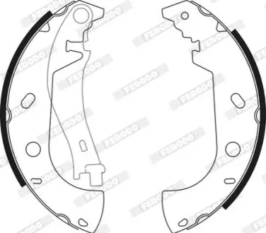 Гальмівна колодка FIAT FIORINO, MAREA, MULTIPLA, PALIO, SIENA, STRADA 1.0-1.9D 05.88 FERODO FSB571